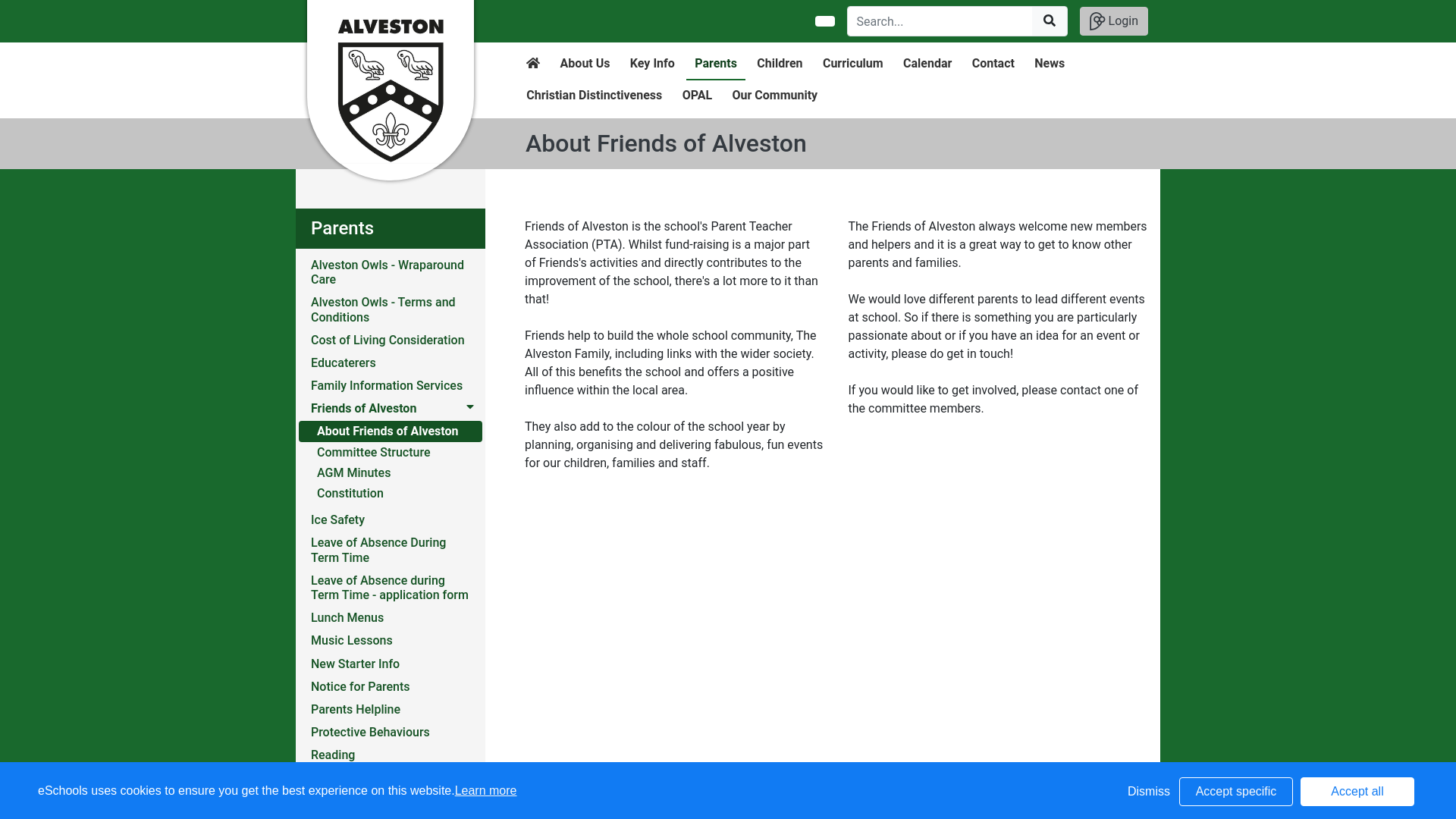 Website screenshot