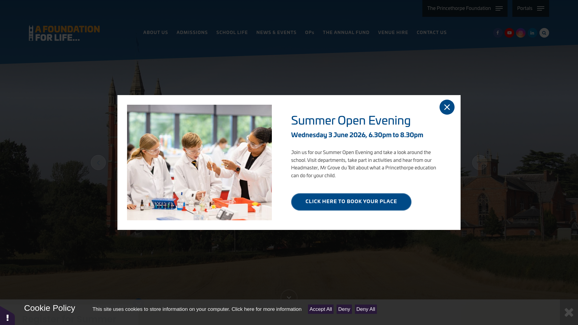 Website screenshot