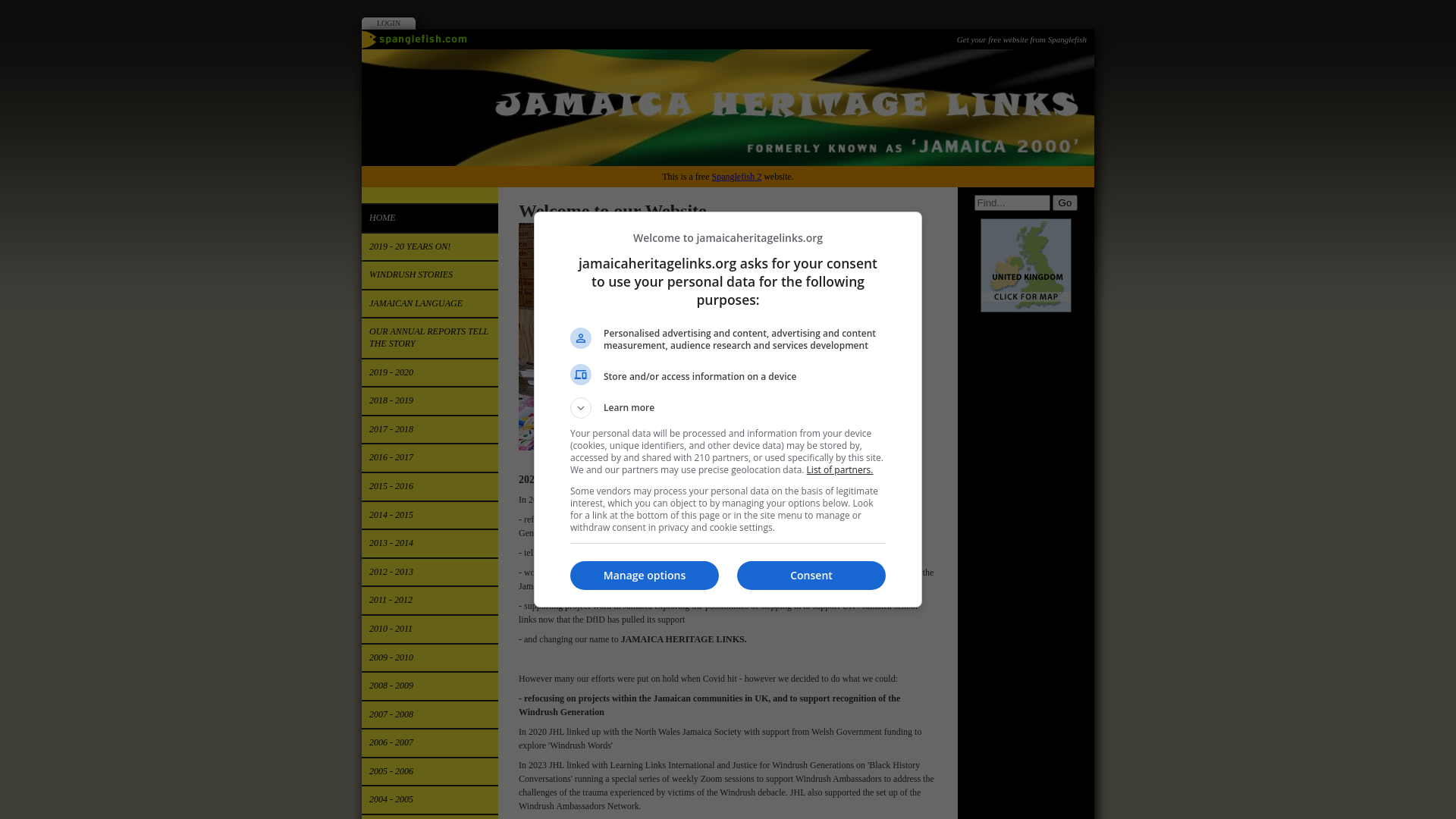 Website screenshot