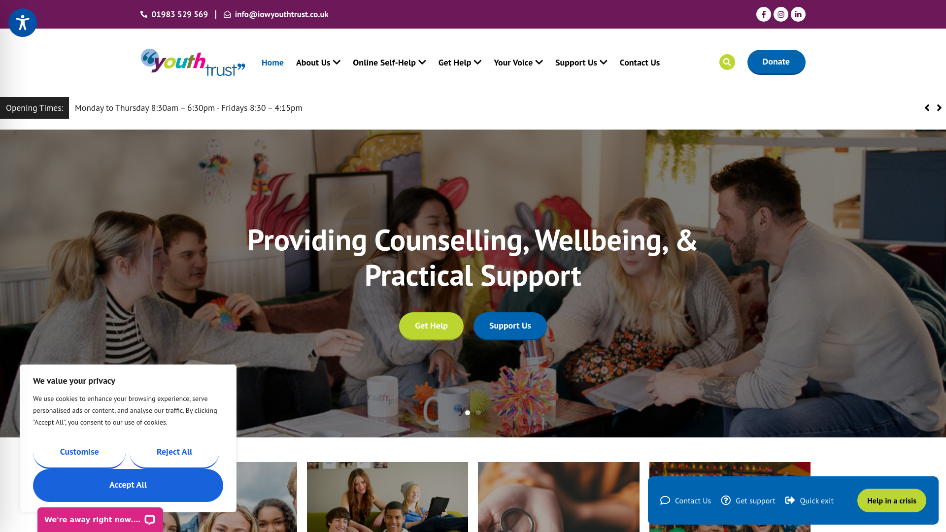 Website screenshot