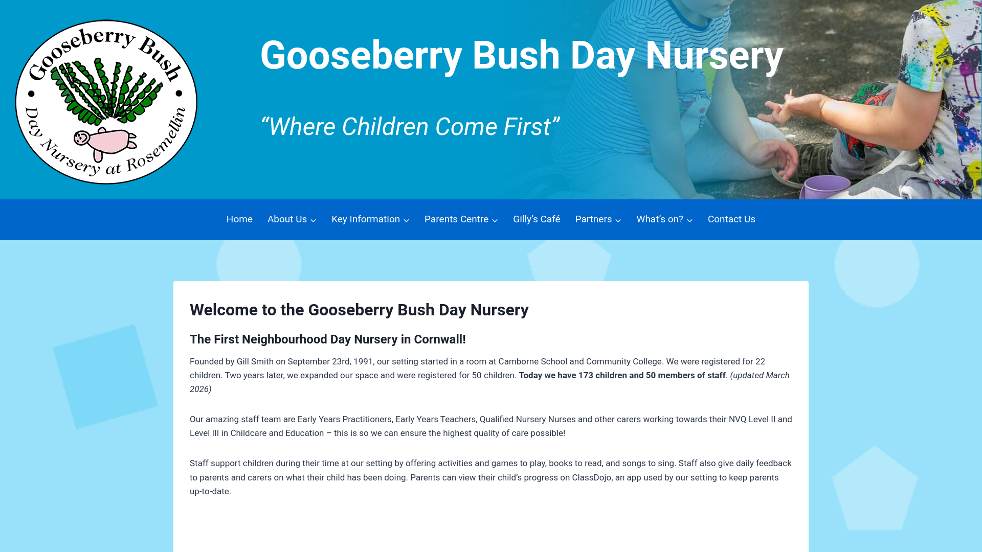 Website screenshot