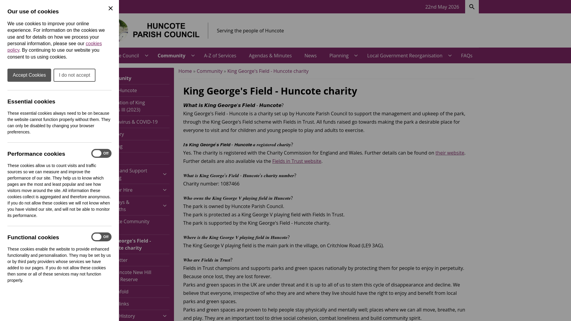 Website screenshot