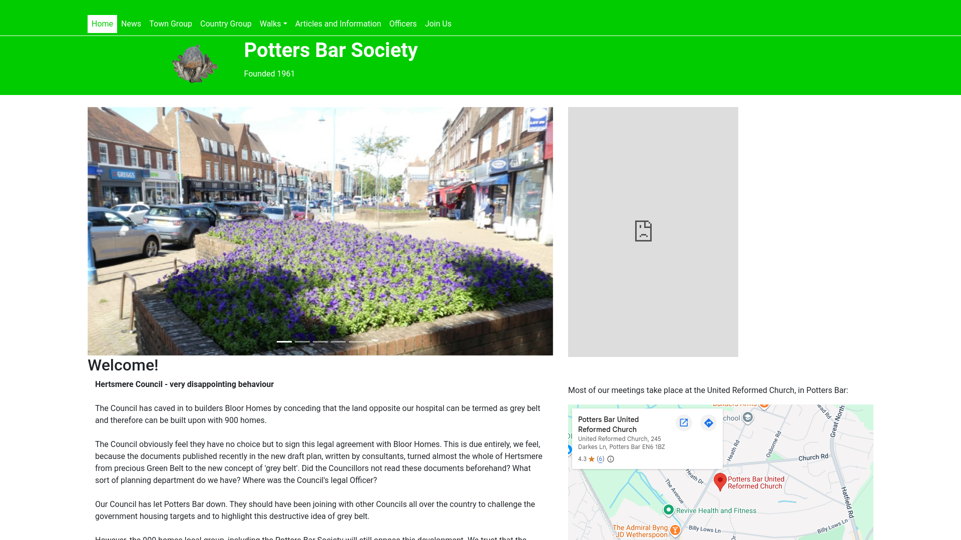 Website screenshot