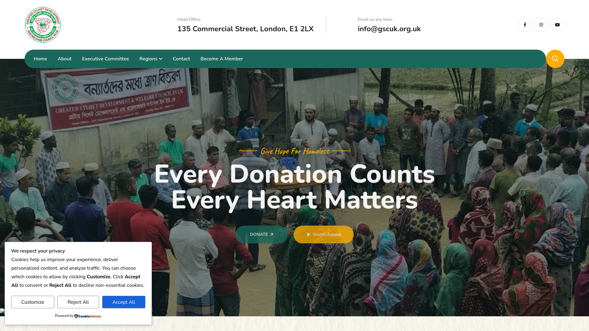 Website screenshot
