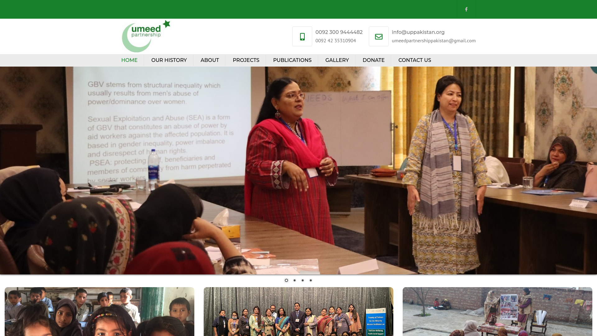 Website screenshot