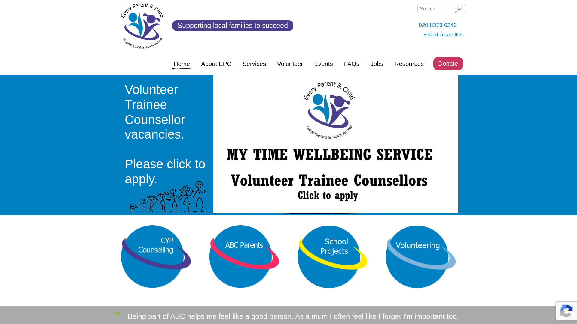 Website screenshot