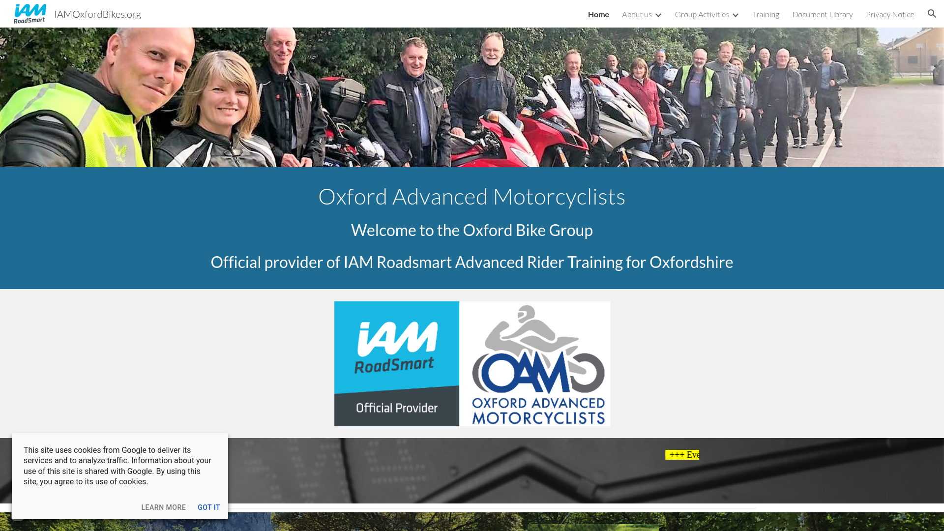 Website screenshot