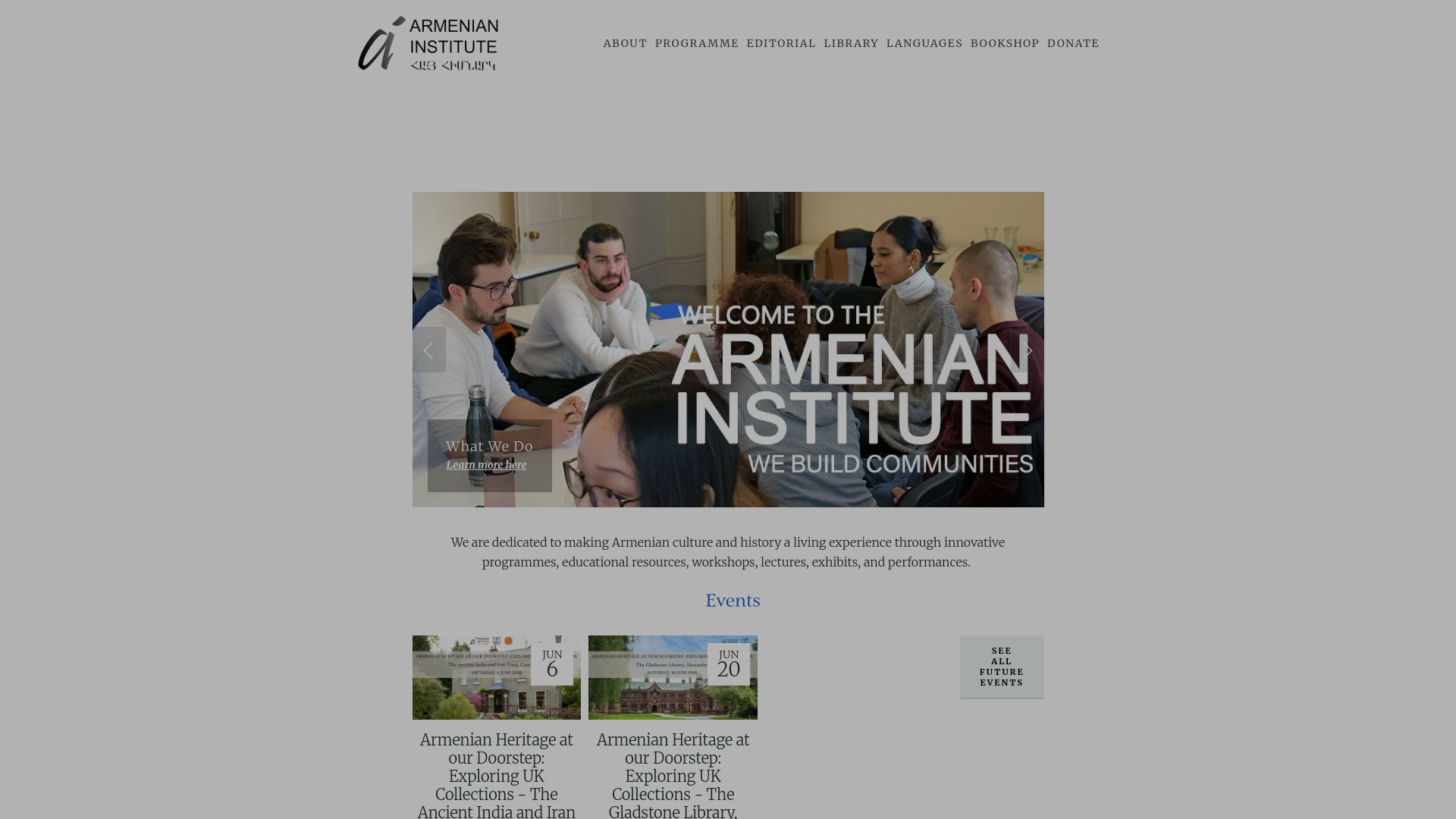 Website screenshot