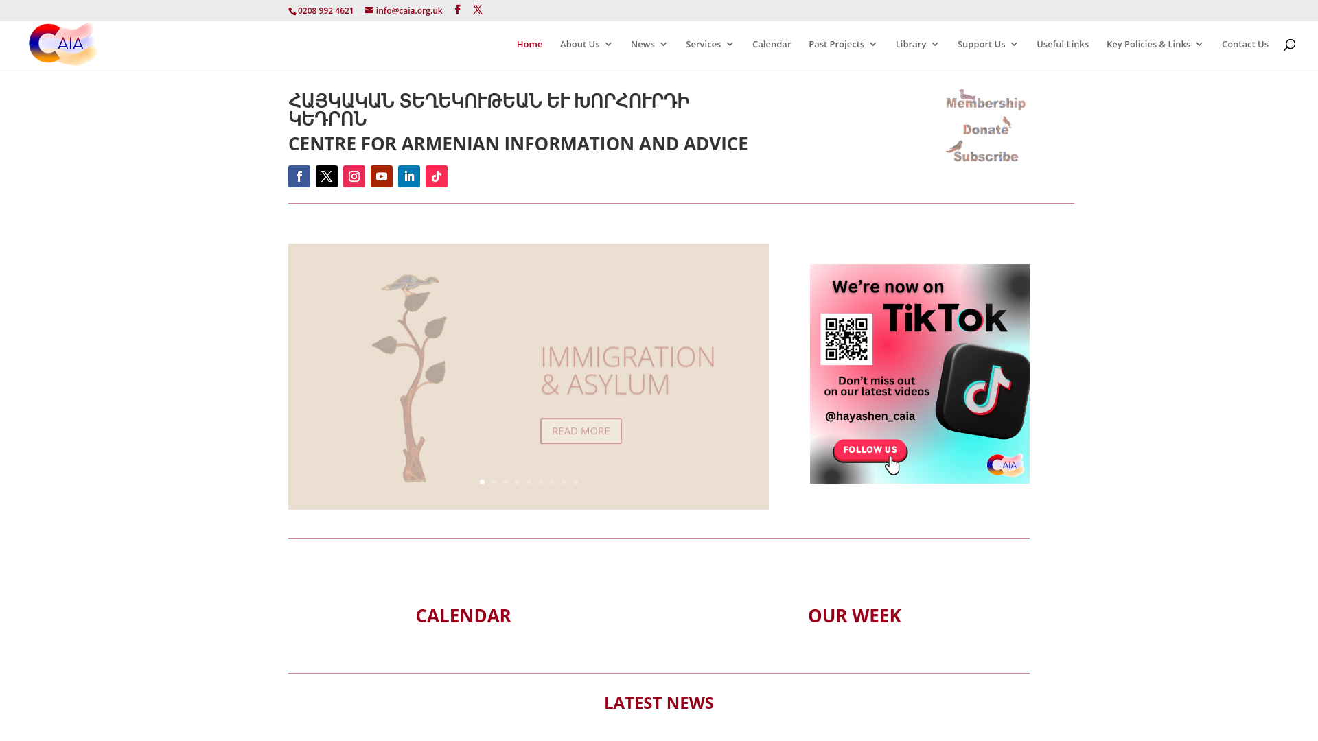 Website screenshot