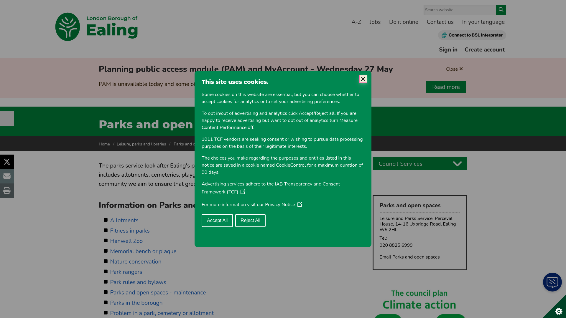 Website screenshot
