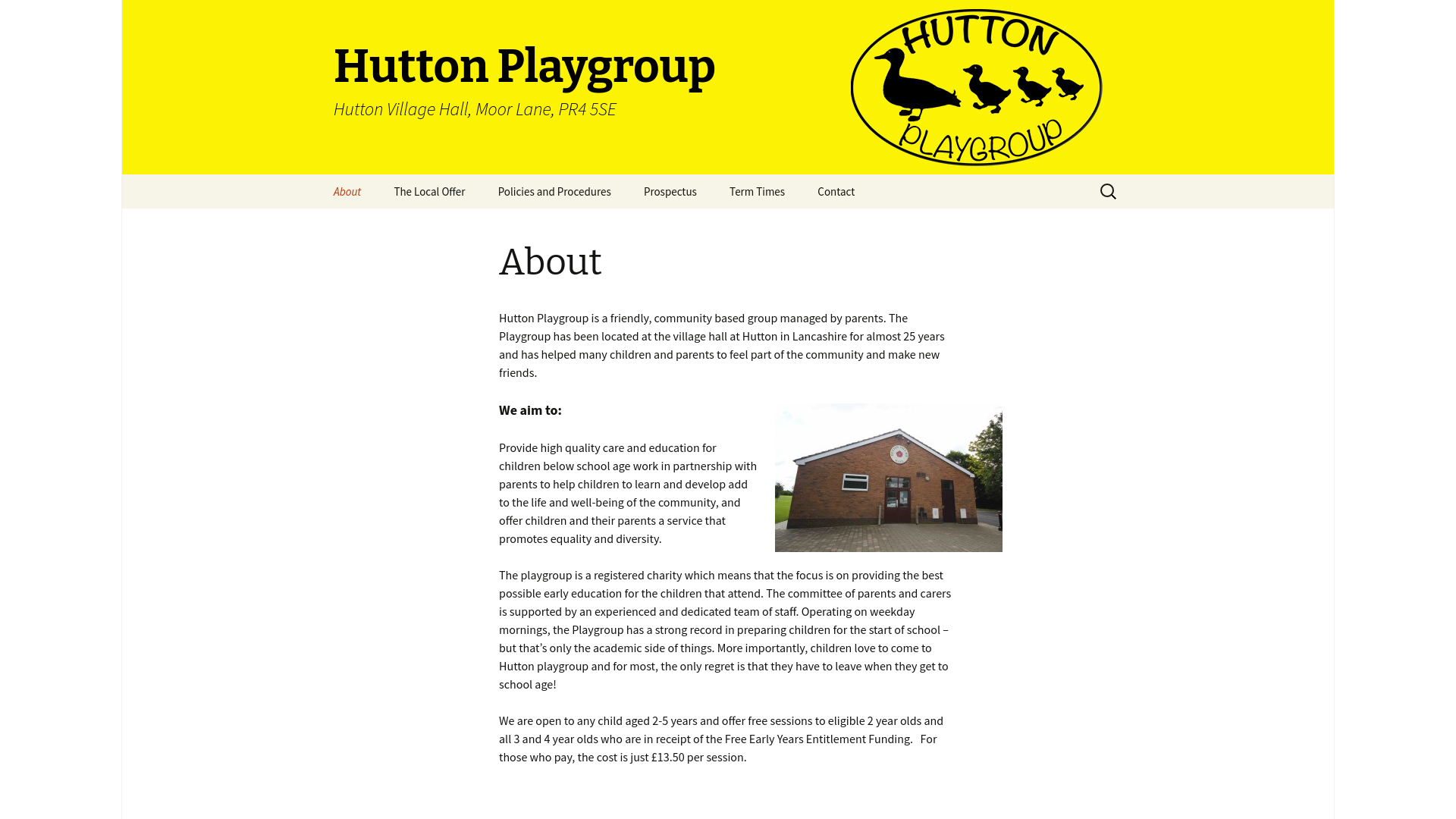 Website screenshot