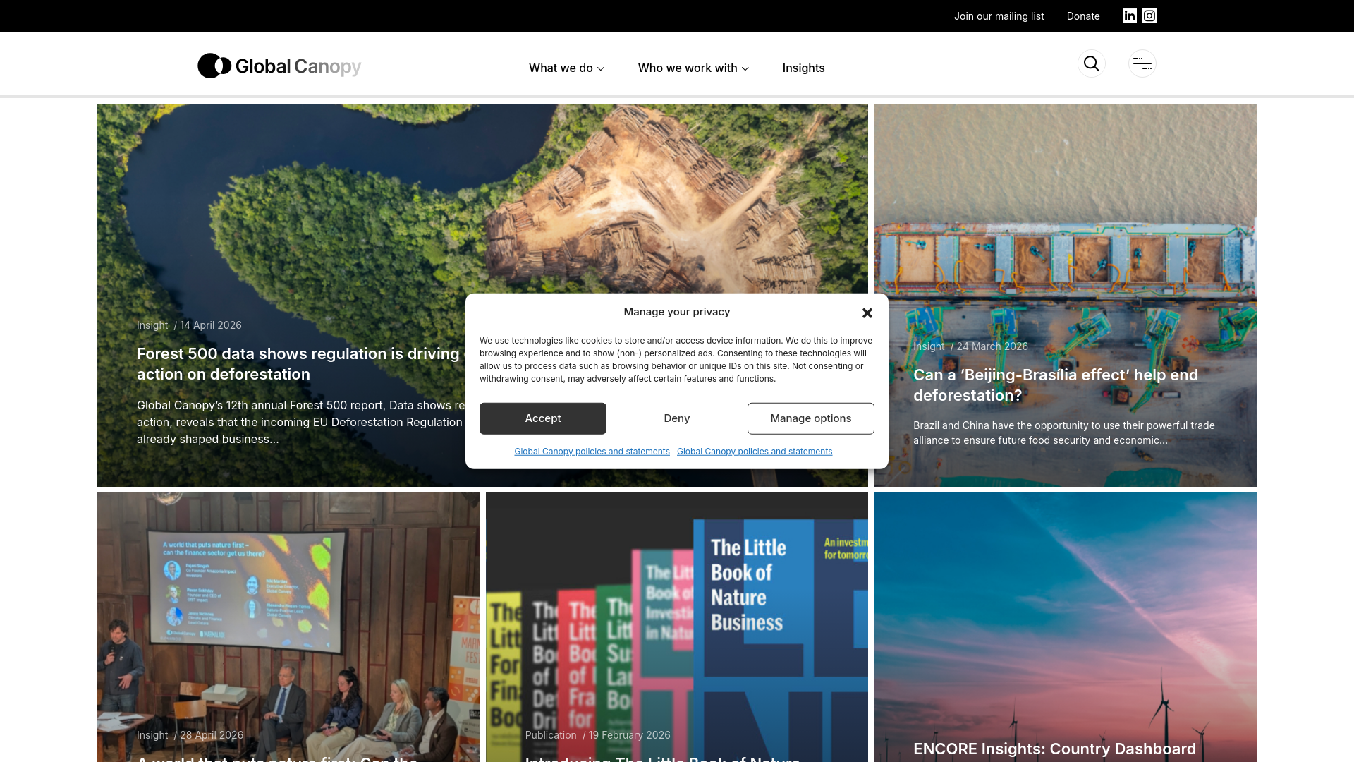 Website screenshot