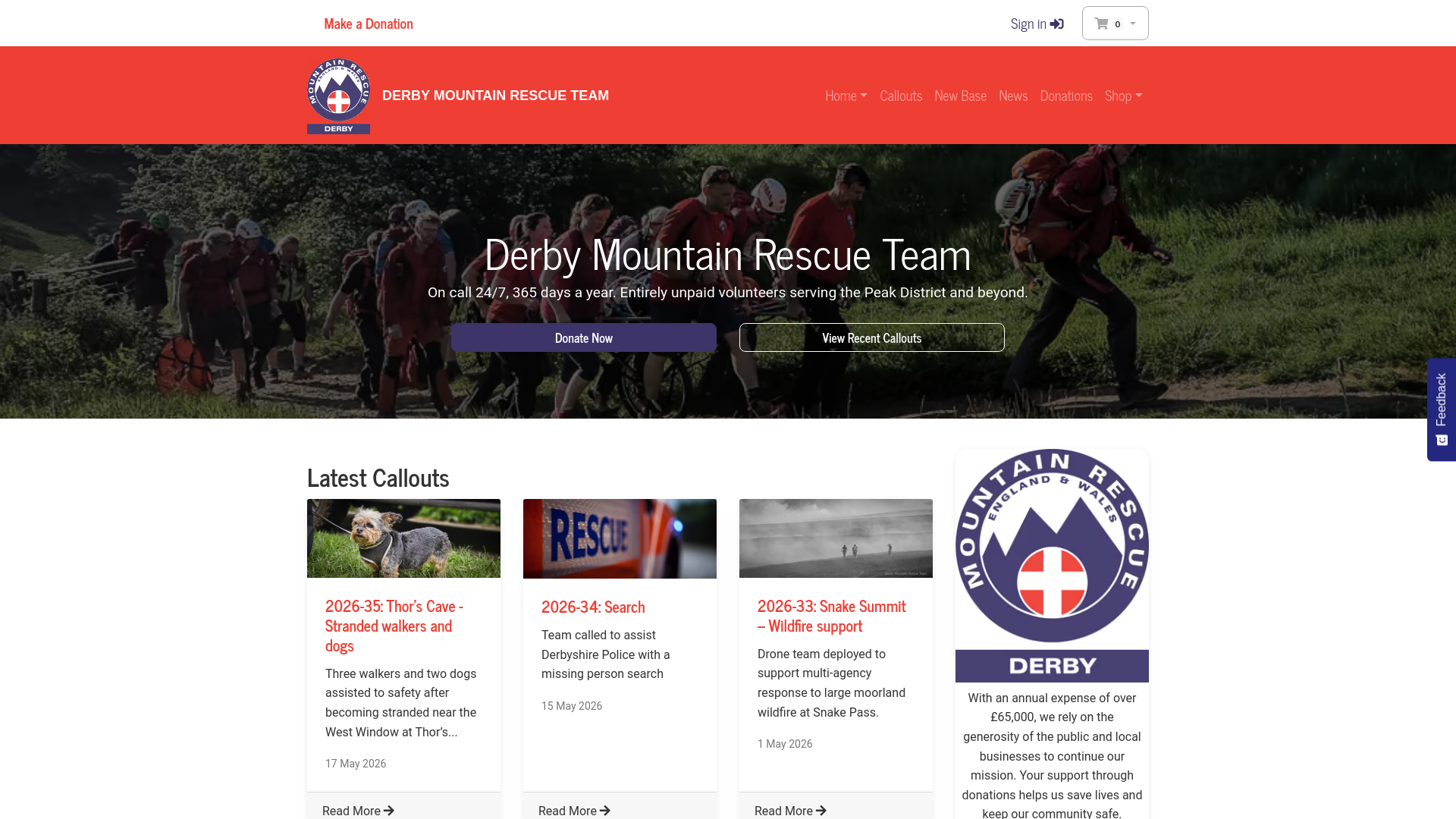 Website screenshot
