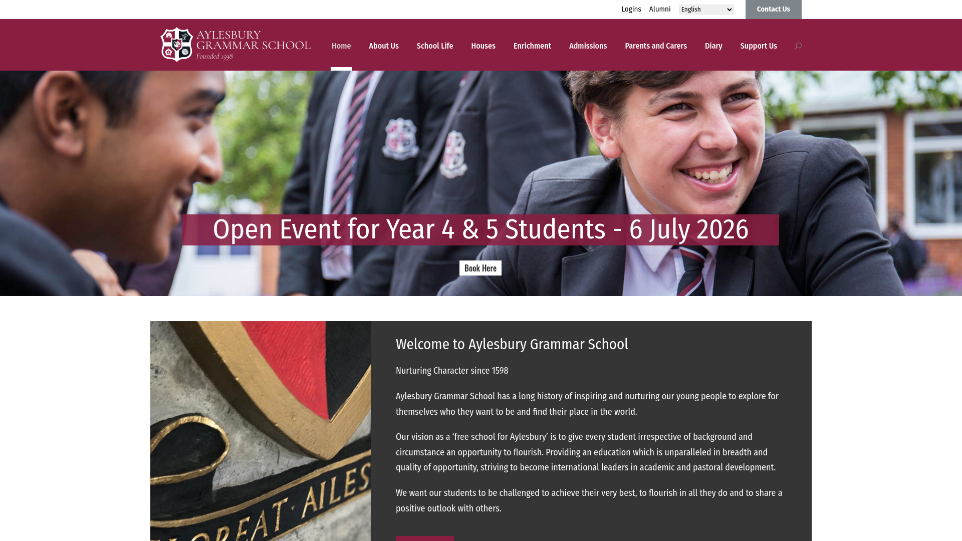 Website screenshot