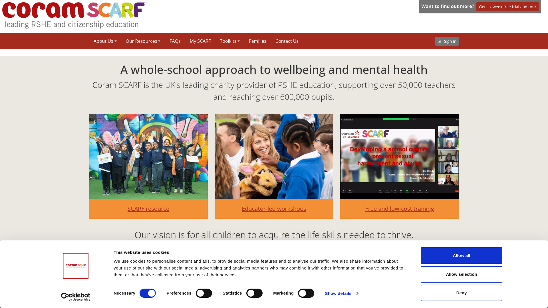 Website screenshot