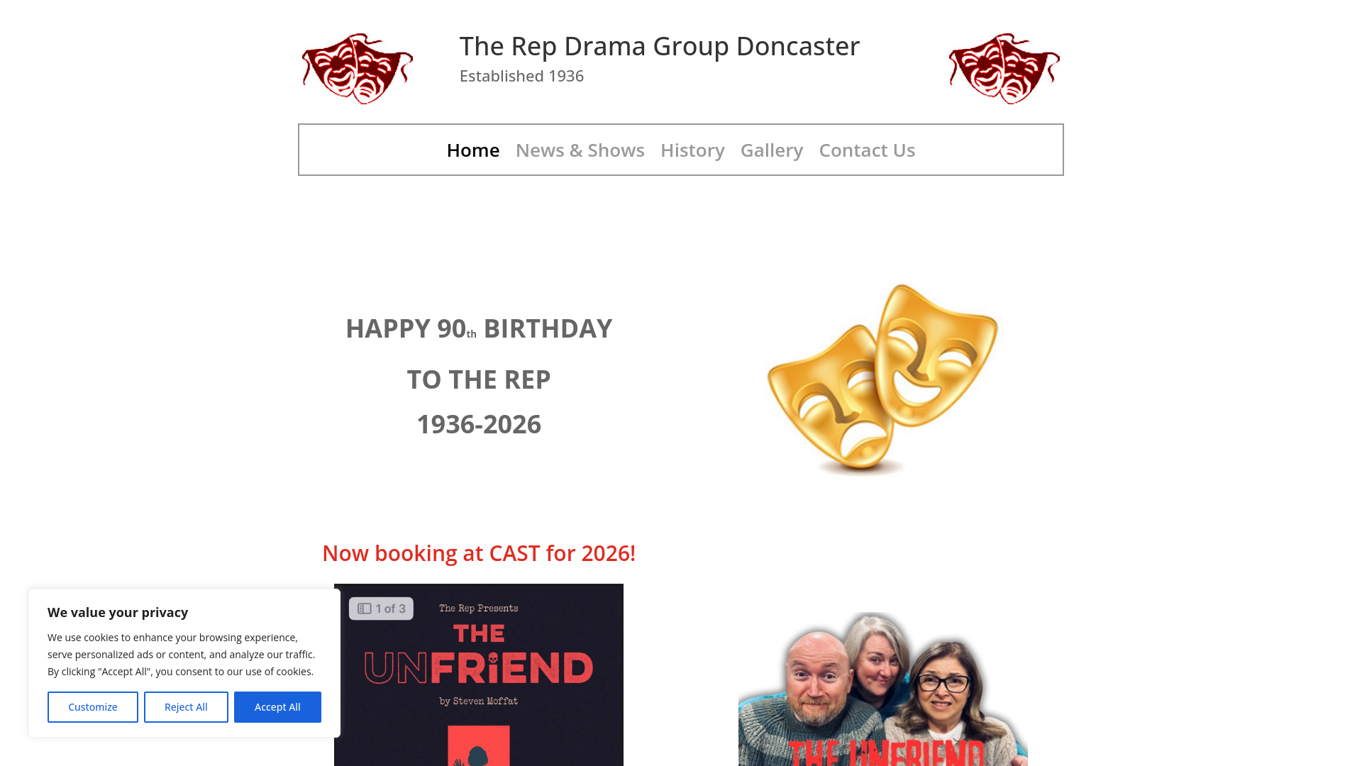 Website screenshot