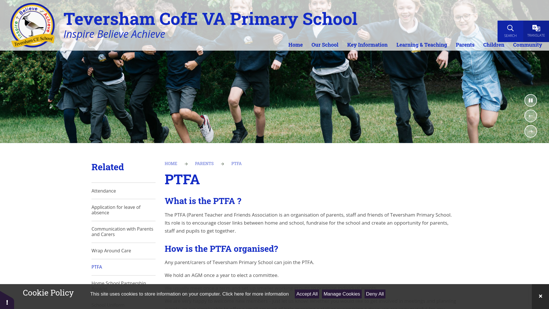 Website screenshot