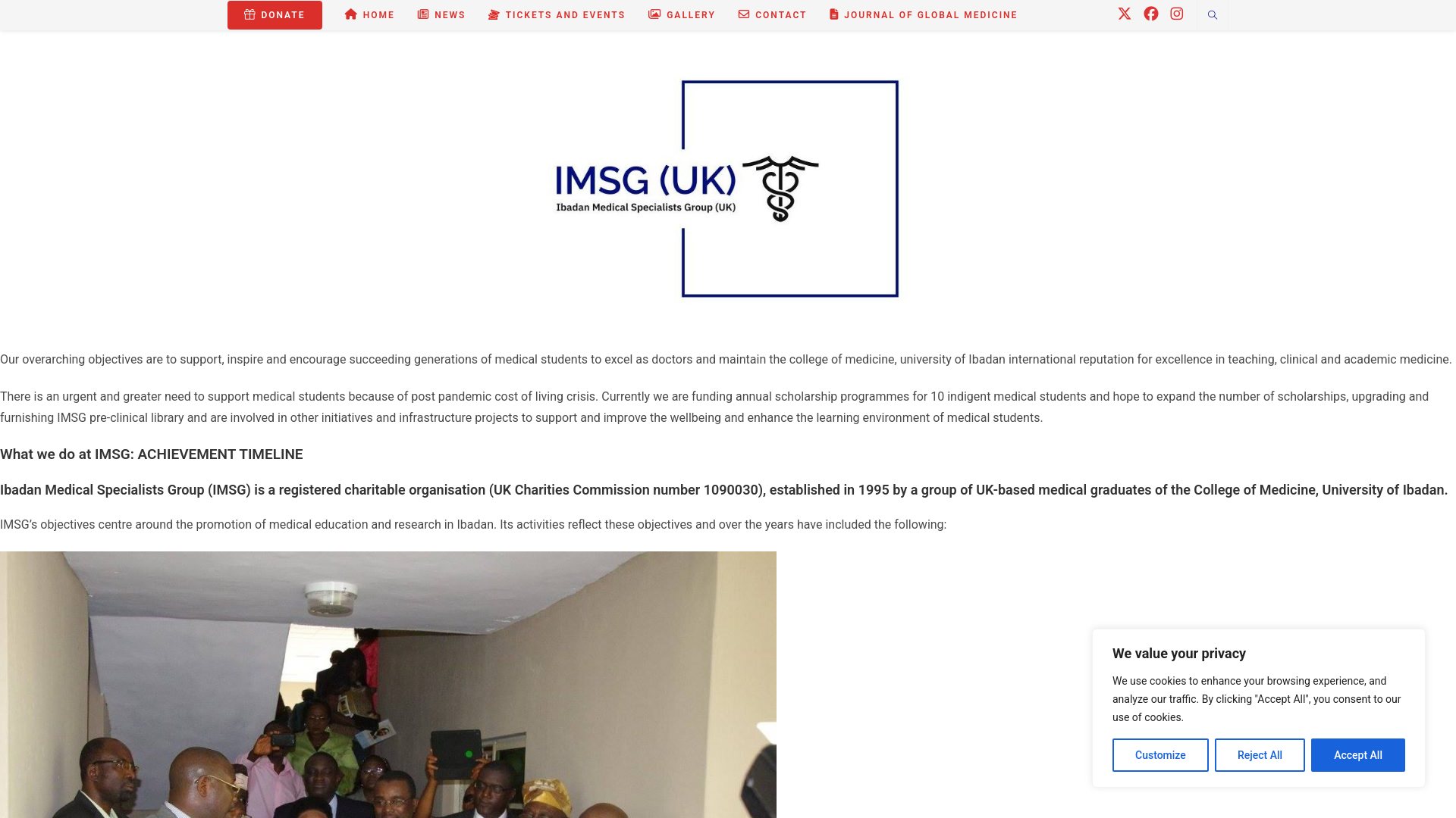 Website screenshot