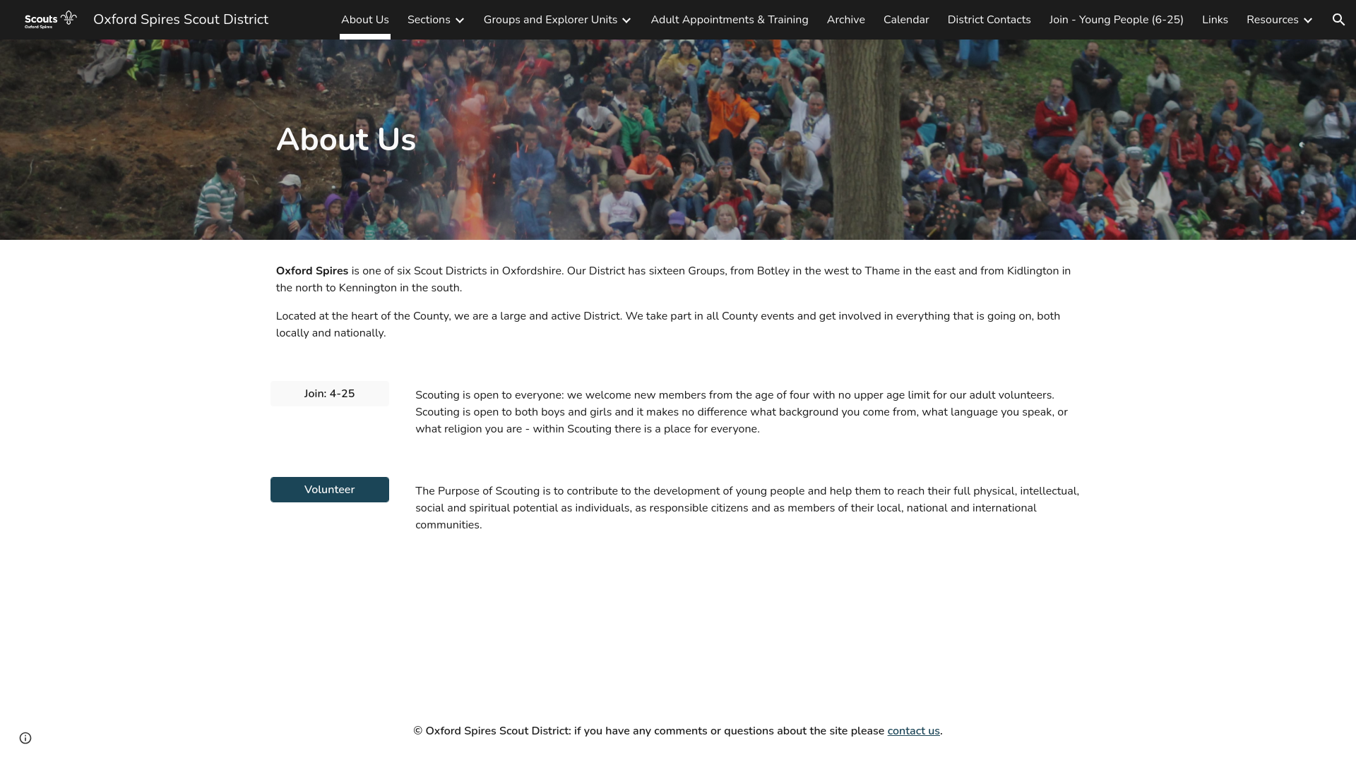 Website screenshot