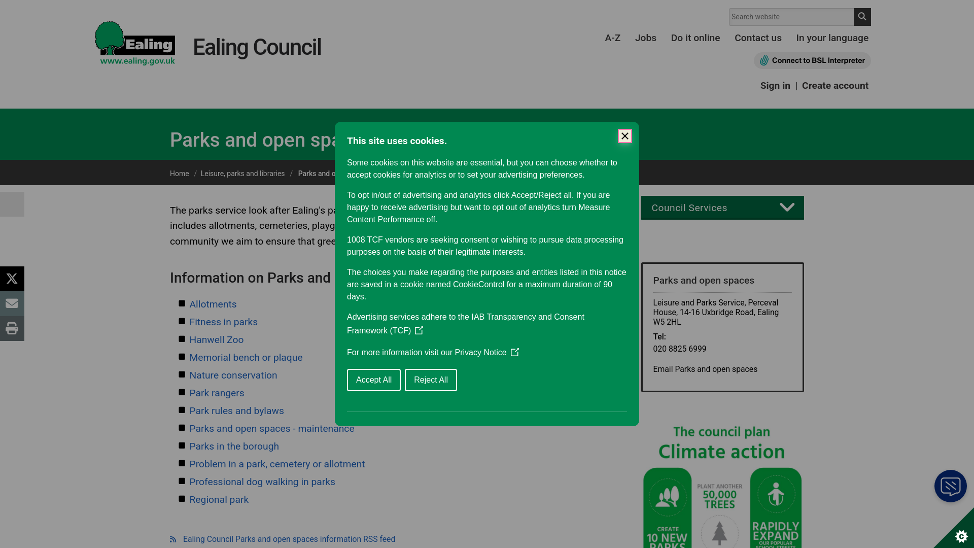 Website screenshot