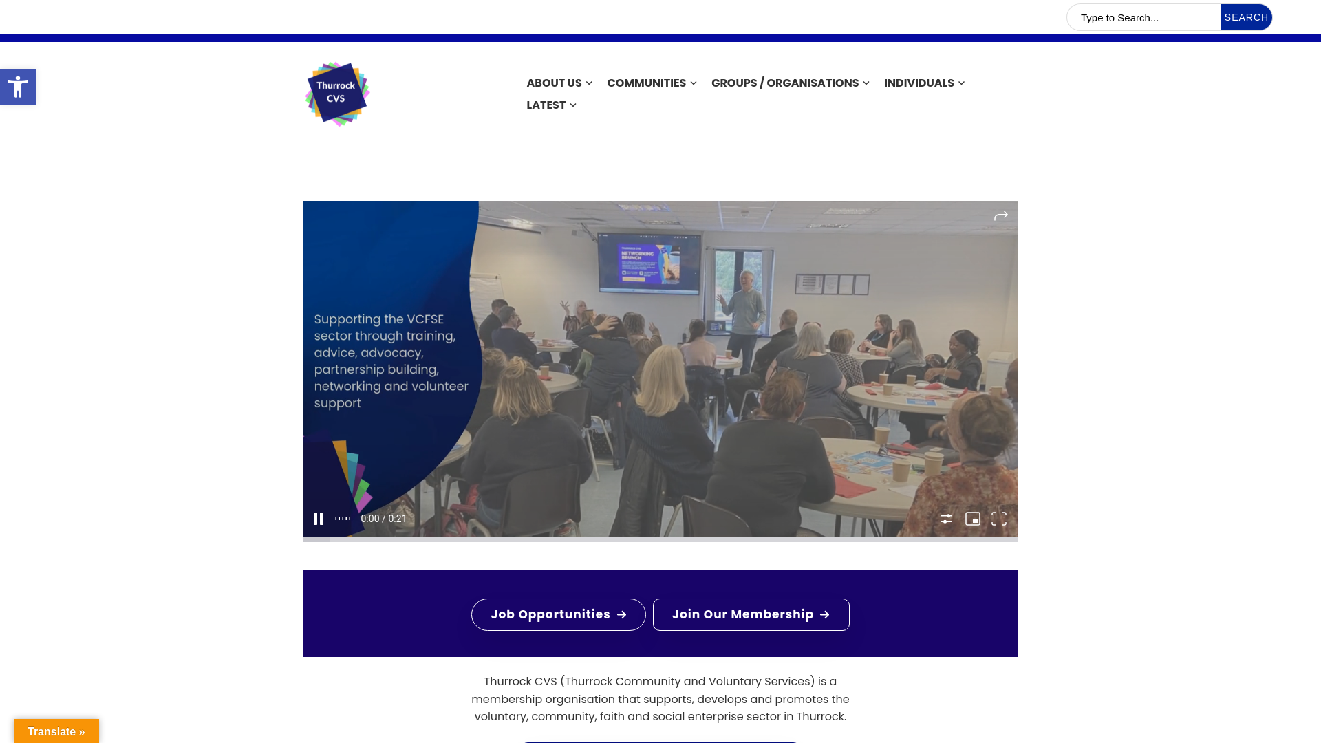 Website screenshot