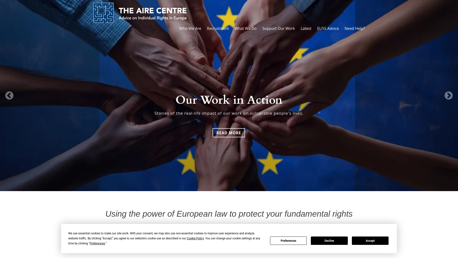 Website screenshot