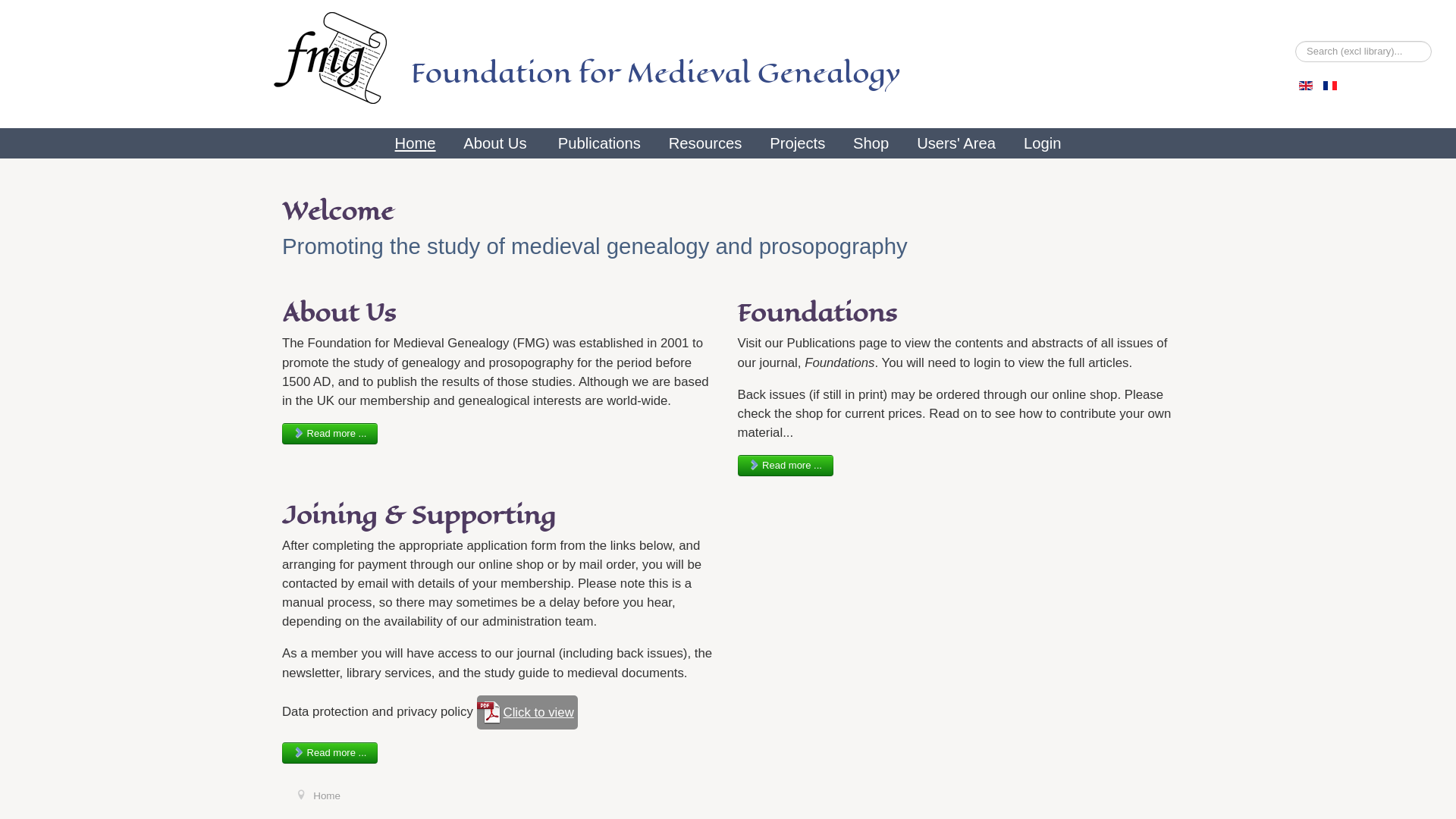 Website screenshot