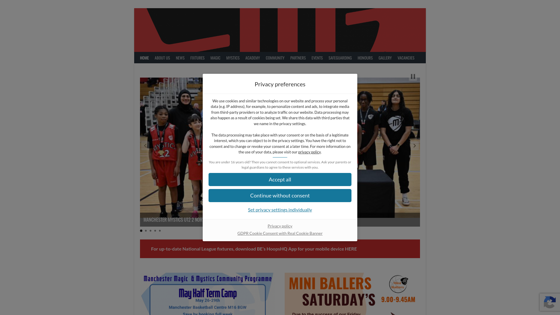 Website screenshot