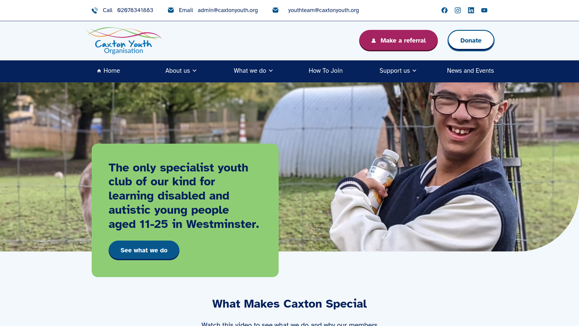 Website screenshot