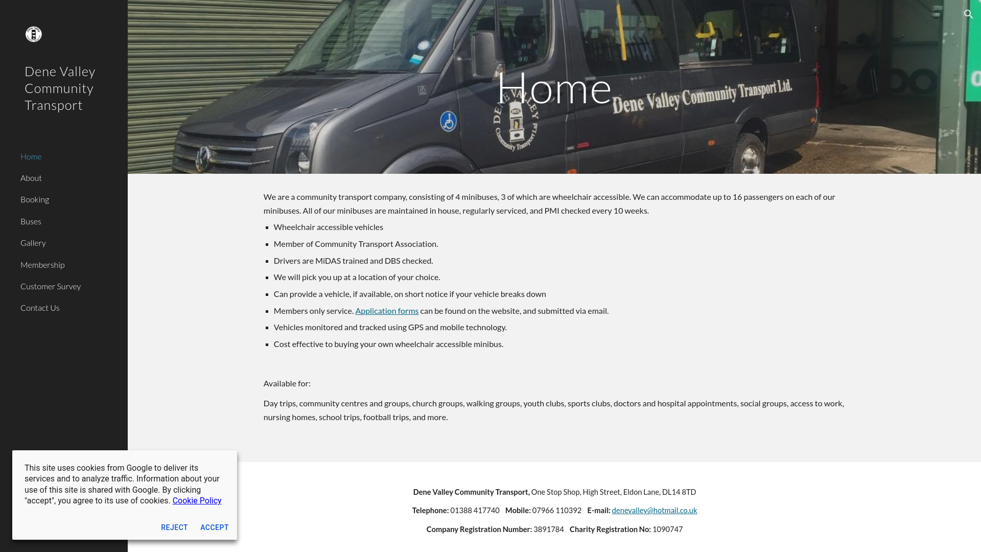 Website screenshot