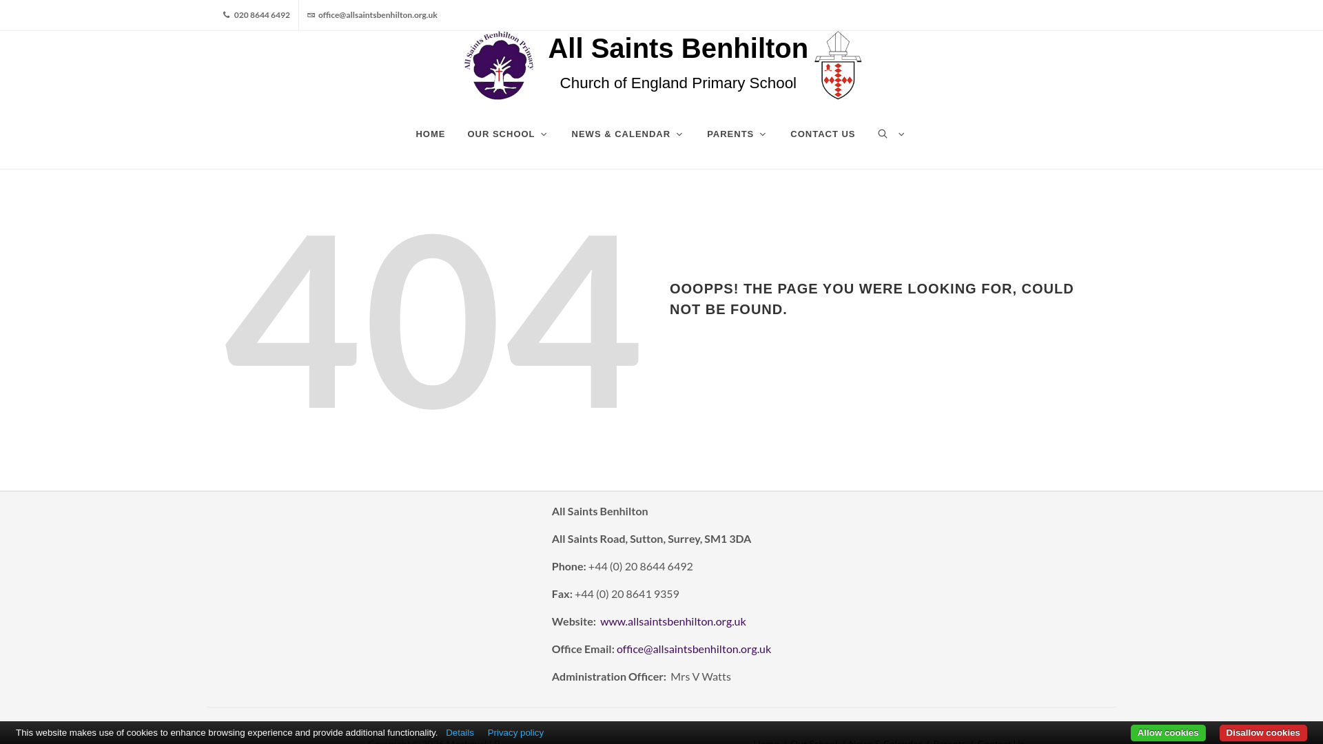 Website screenshot