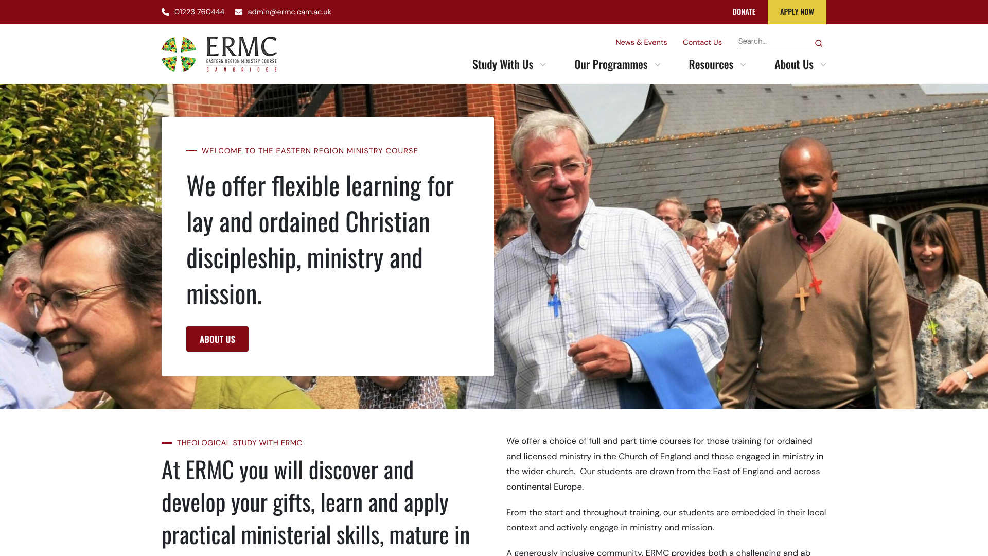Website screenshot