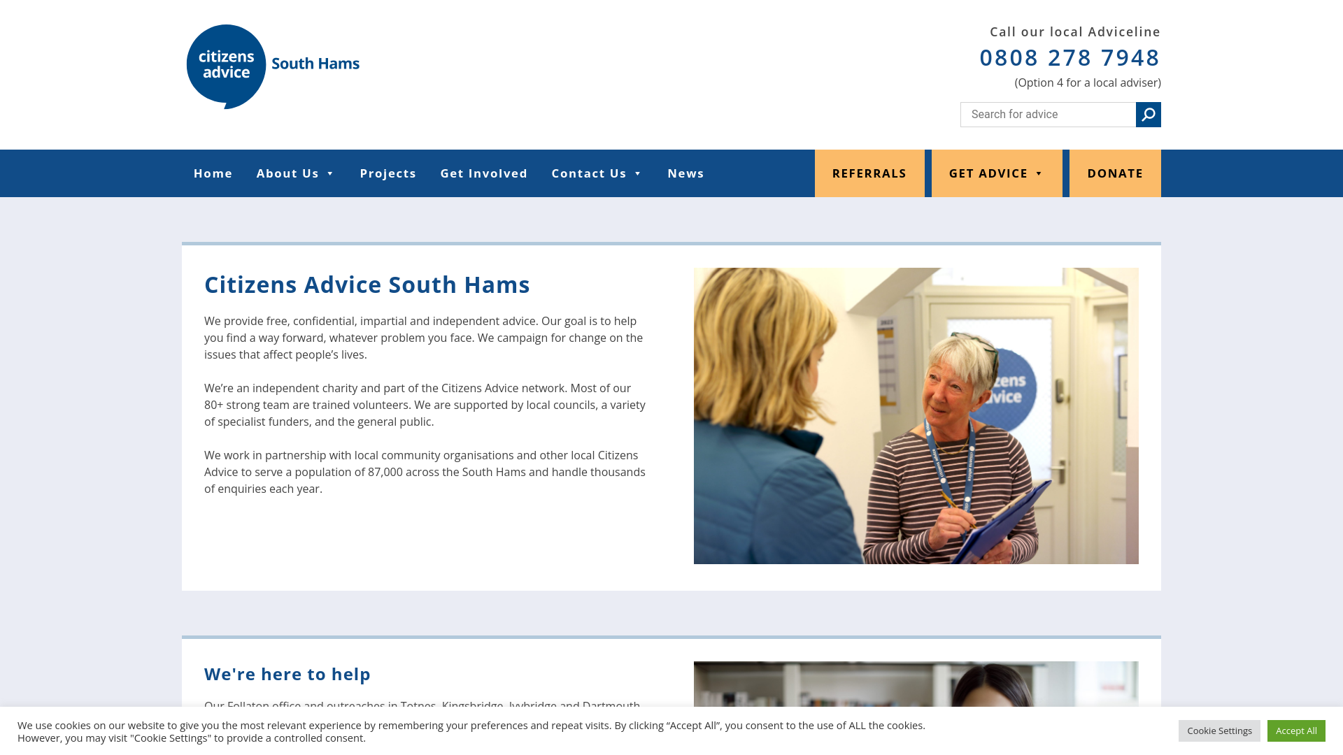 Website screenshot