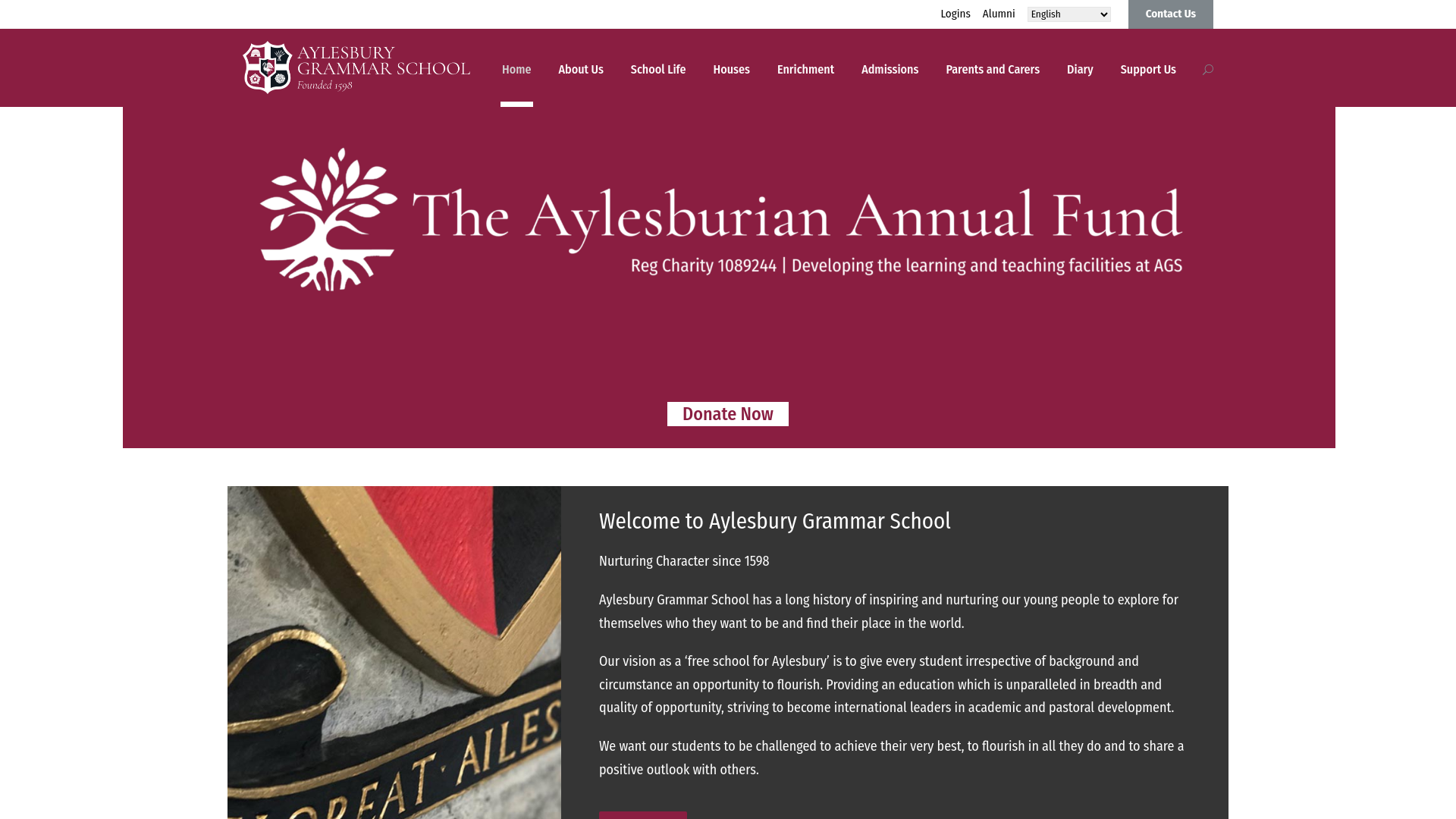 Website screenshot