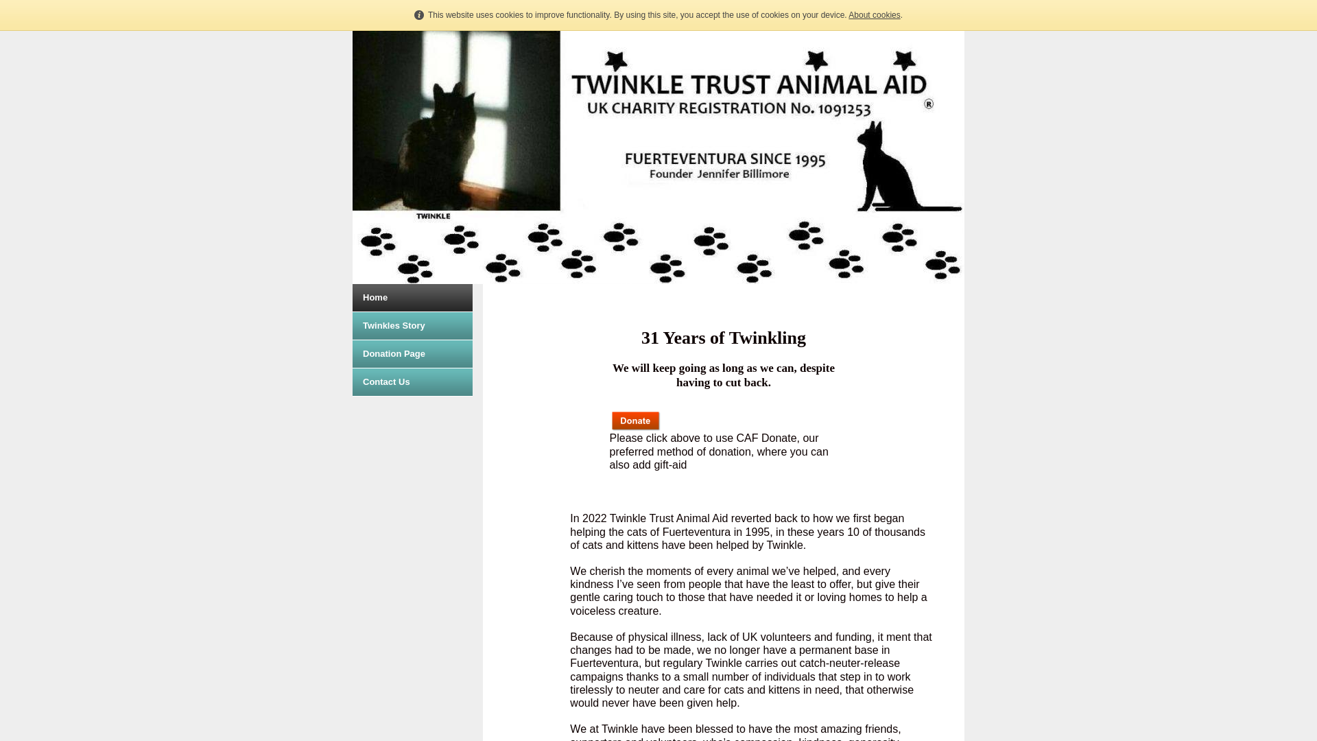 Website screenshot