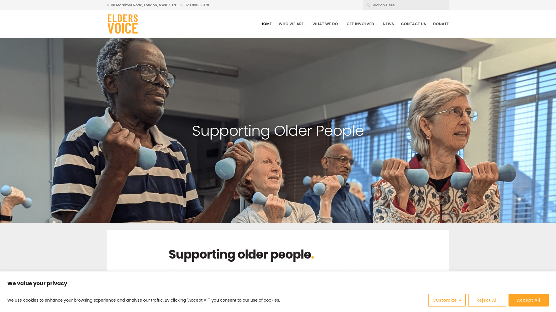 Website screenshot