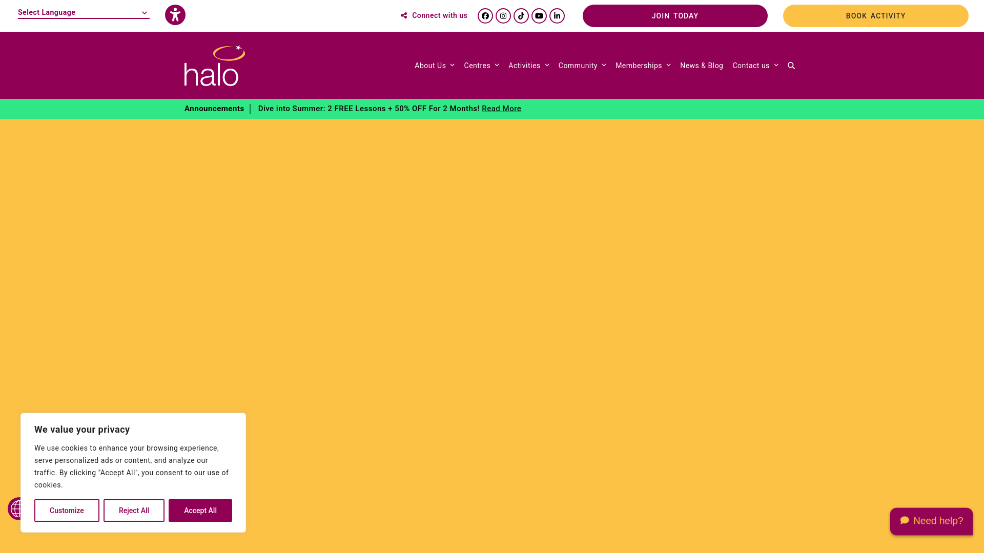 Website screenshot