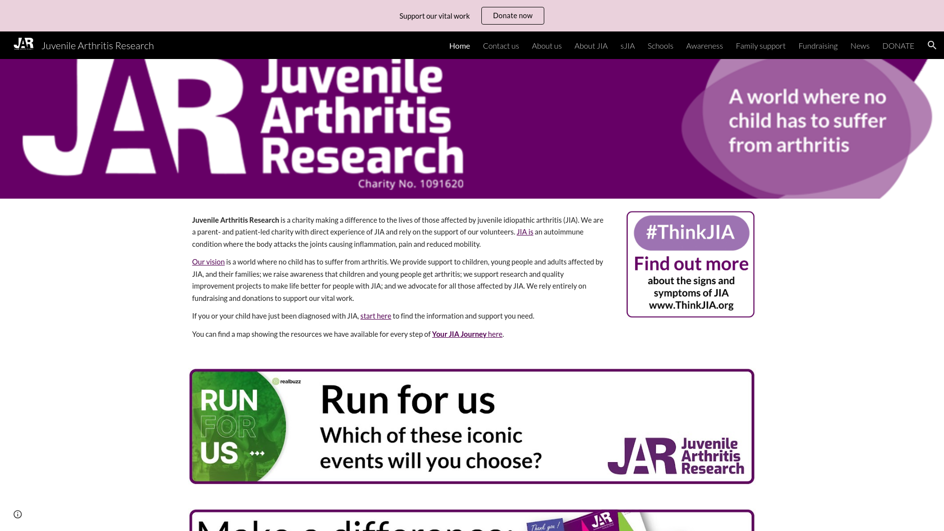Website screenshot
