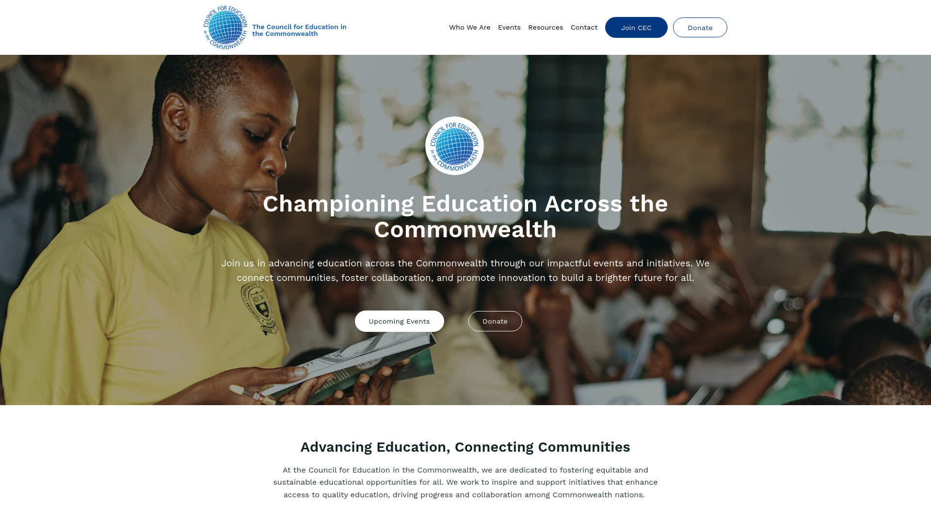 Website screenshot