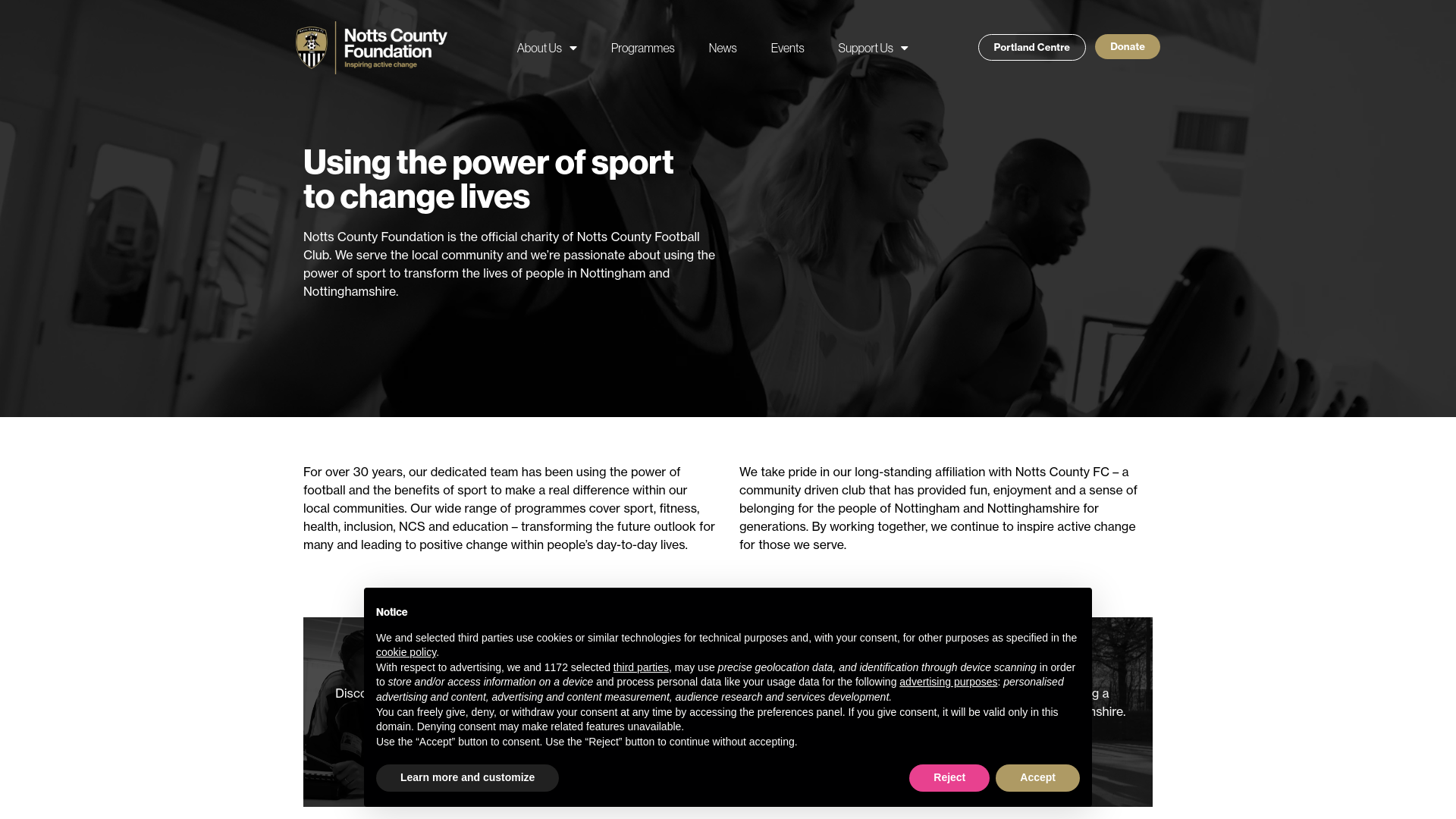 Website screenshot