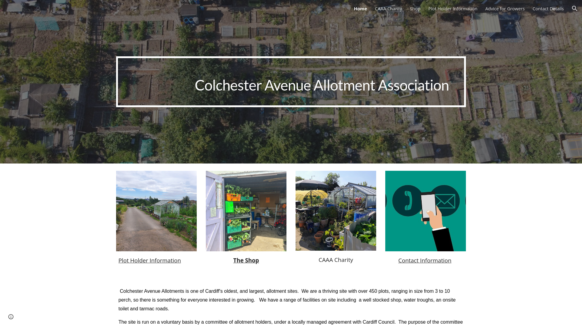 Website screenshot