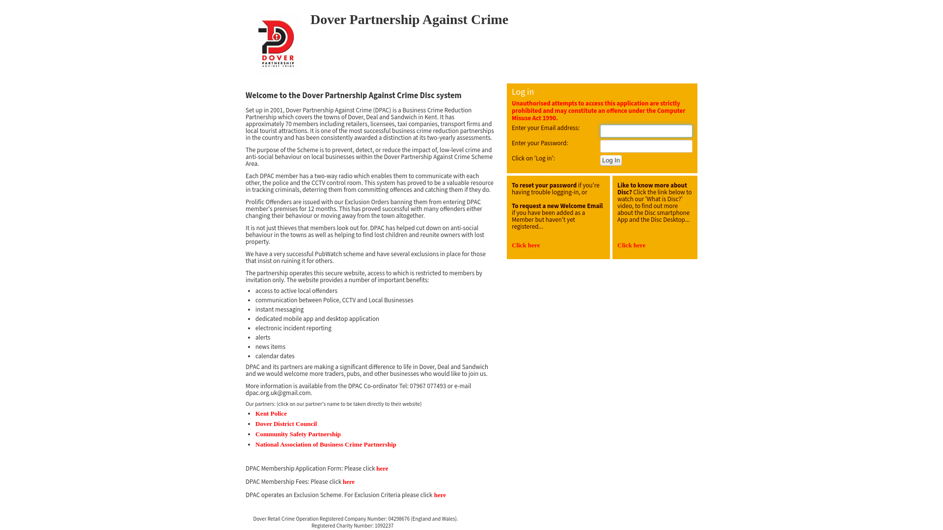 Website screenshot