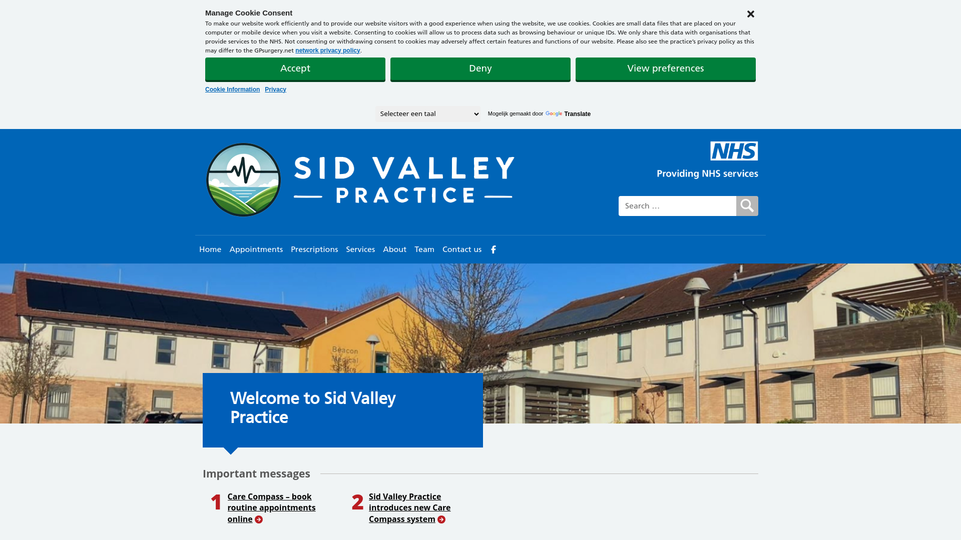 Website screenshot