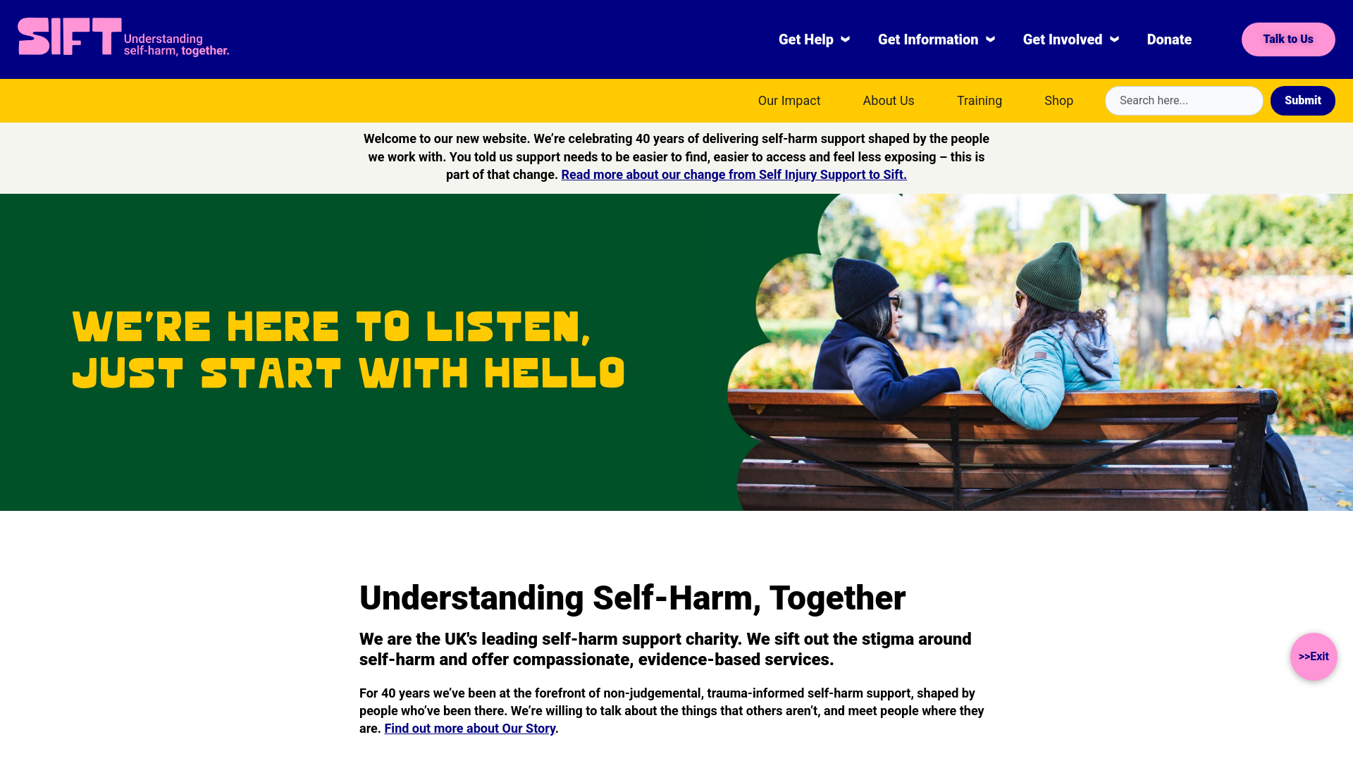 Website screenshot