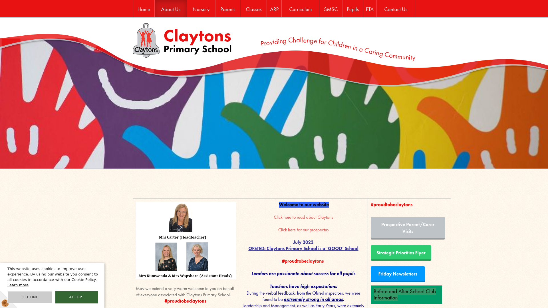 Website screenshot