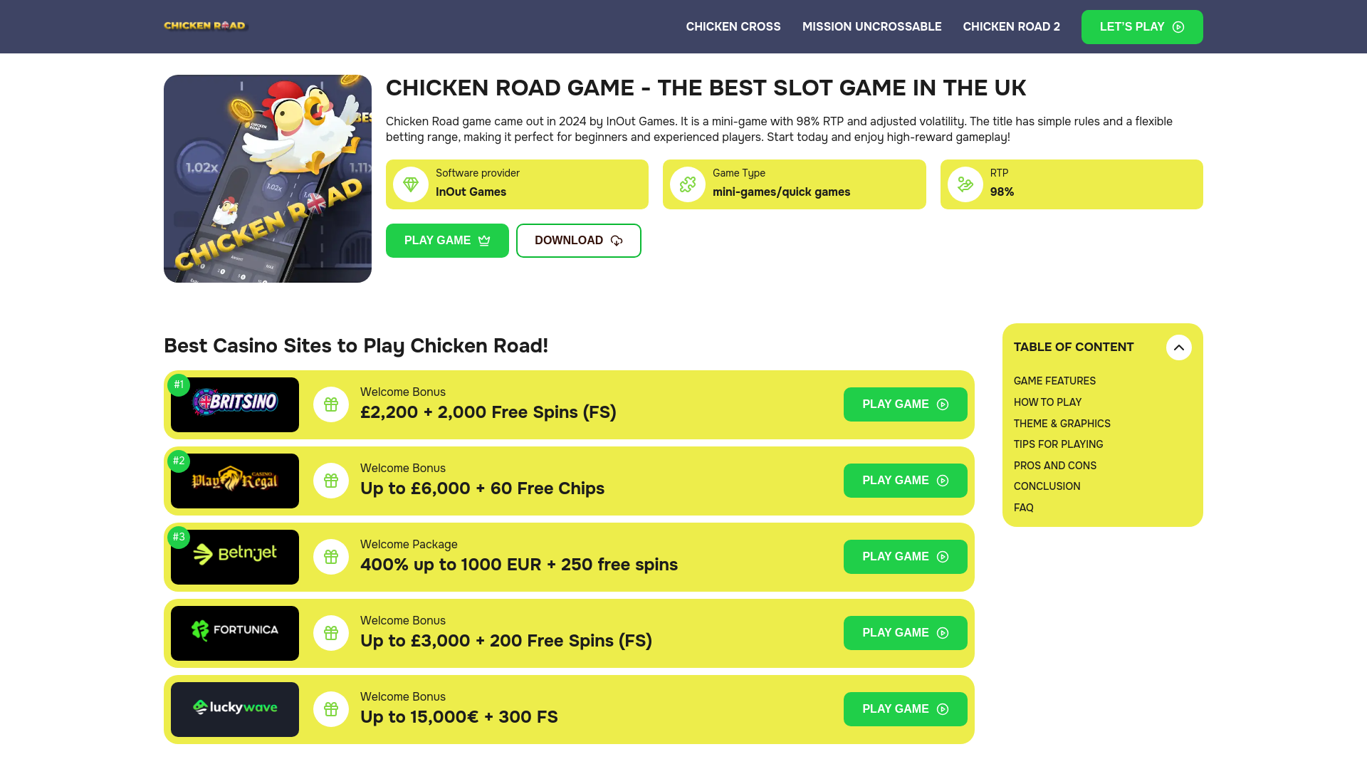 Website screenshot