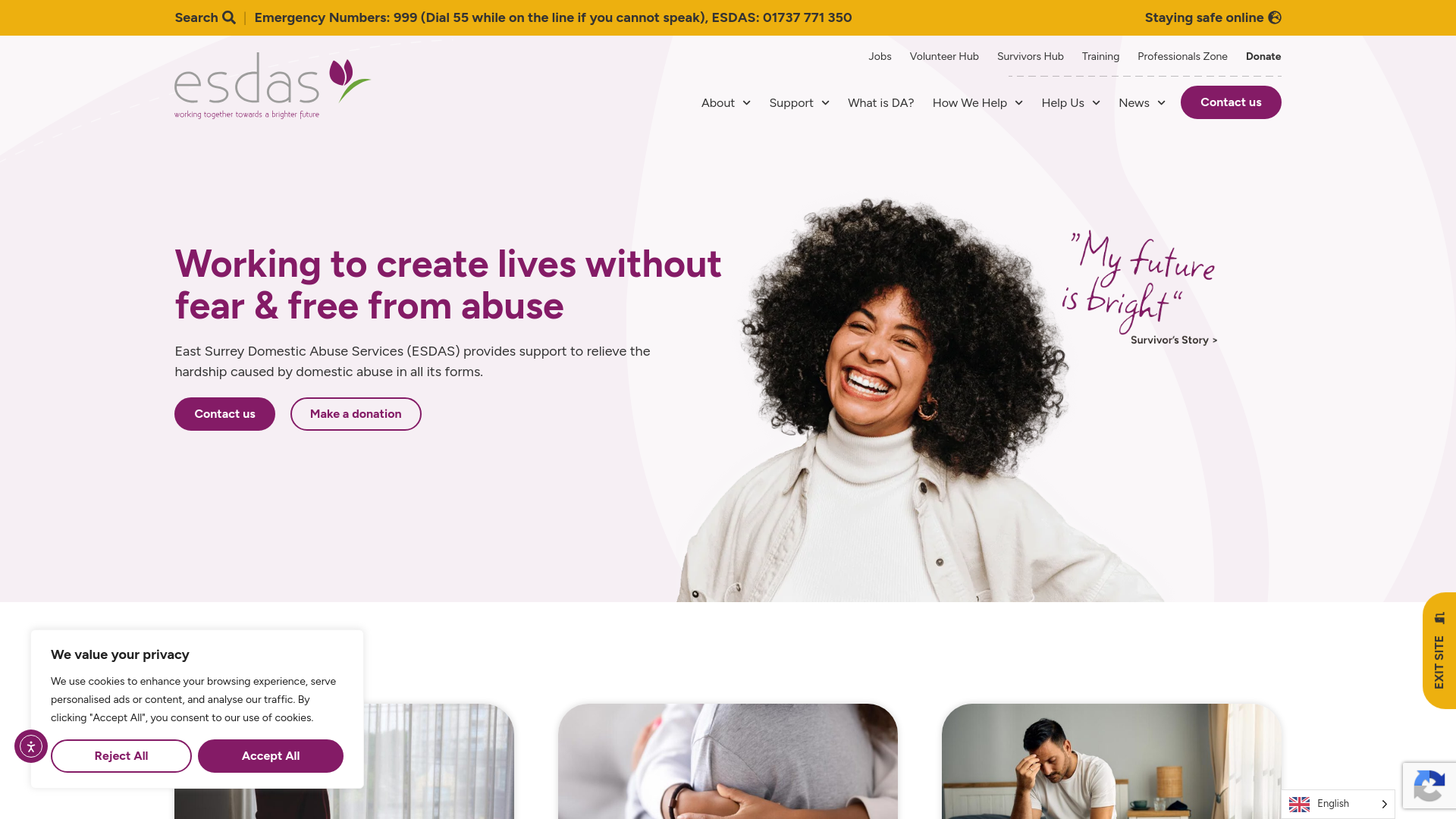 Website screenshot