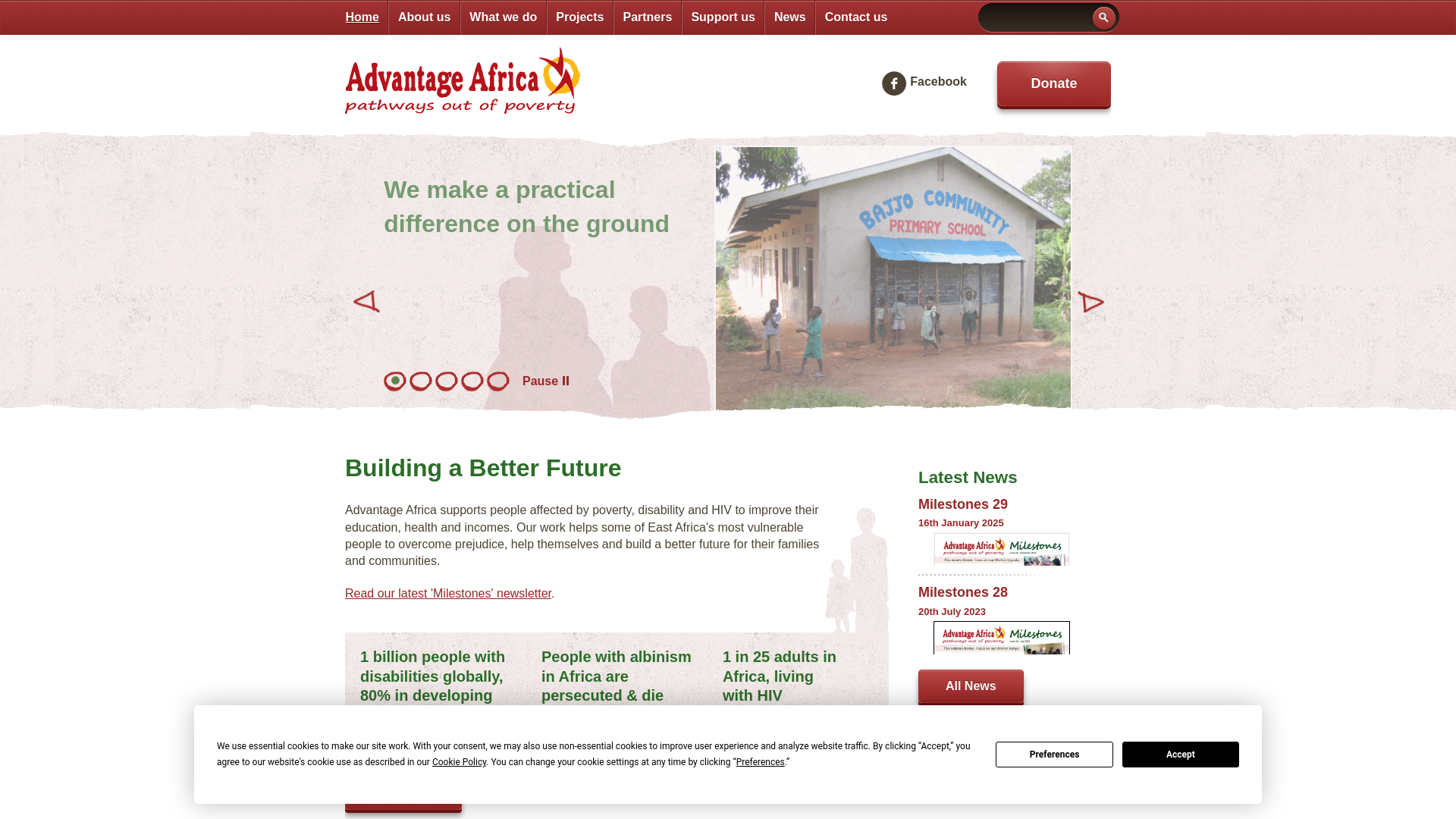 Website screenshot