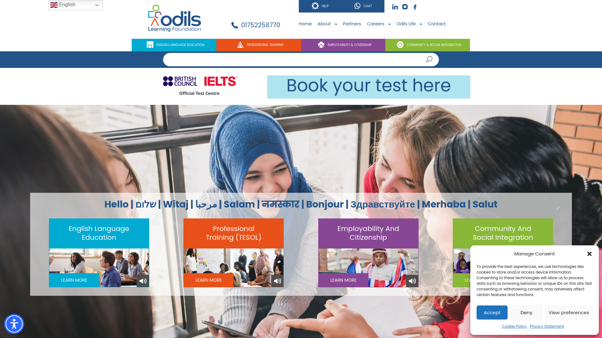 Website screenshot