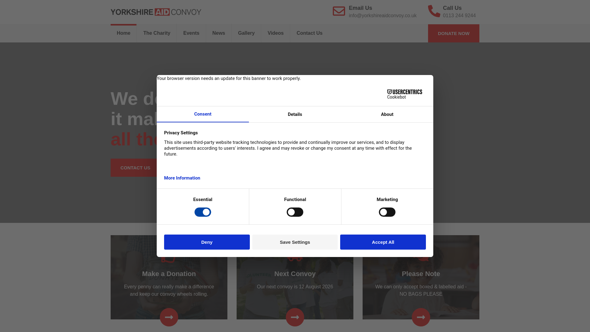 Website screenshot